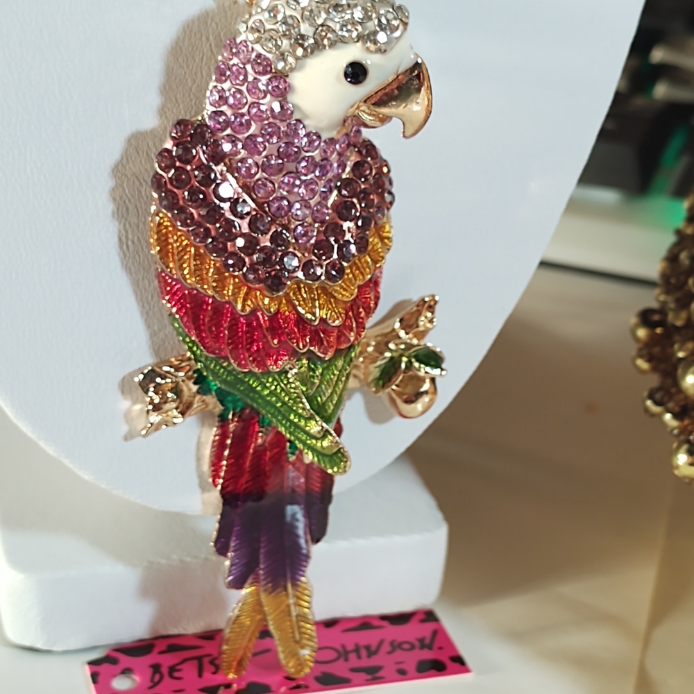 Betsey Johnson Multicolor Parrot Necklace